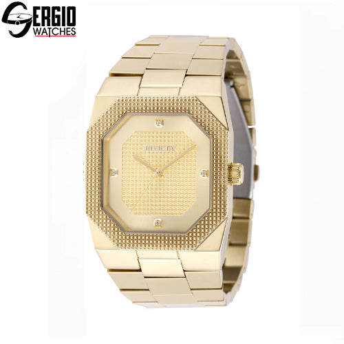 Invicta Cuadro Men’s Watch, 40mm, Gold